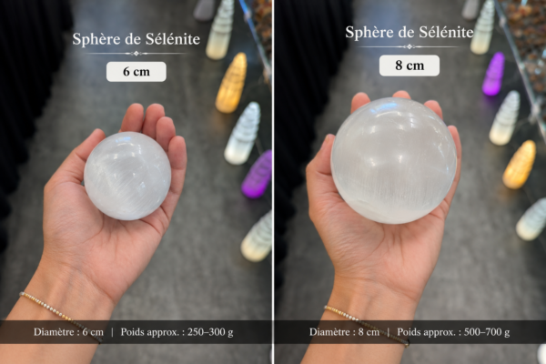 Sphère de Sélénite – Le Cristal de l’Énergie Lunaire